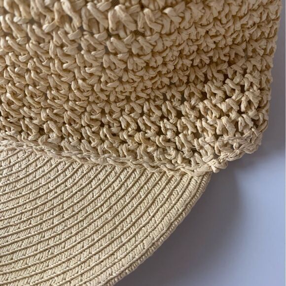 Straw Visor Sun Hat - Picture 6 of 7